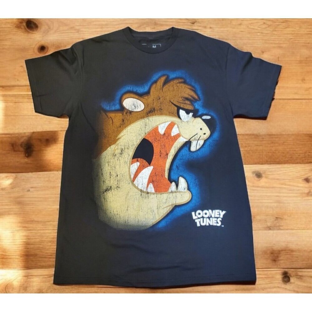 Looney Tunes Taz Graphic T-shirt Mens Sz‎ Medium Black Civil Assets Collab